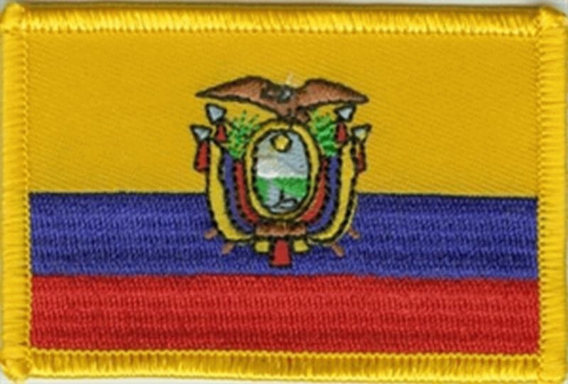 Patch Sticker zum aufb&uuml;geln Ecuador | 5.5 x 9 cm - Bild 1