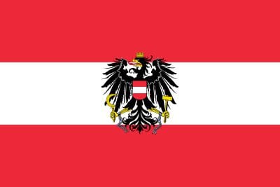 L&auml;nderfahne &Ouml;sterreich mit Adler | Gr&ouml;sse ca. 90 x 150 cm - Bild 1