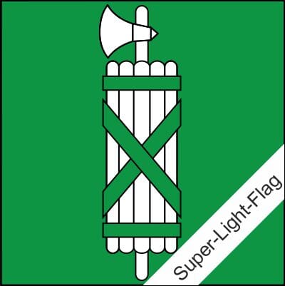 Fahne St. Gallen SG gedruckt | 120 x 120 cm - Bild 1