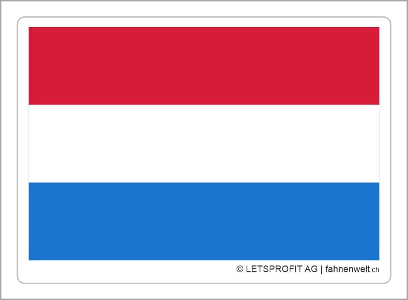 Aufkleber Luxemburg | 7 x 9.5 cm - Bild 1