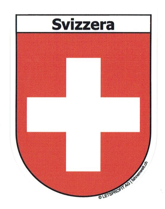 Wappen Svizzera Aufkleber CH | 6.5 x 8.5 cm - Bild 1
