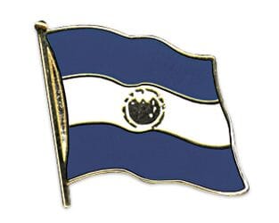 Flaggen Pin El Salvador geschwungen | ca. 20 mm - Bild 1