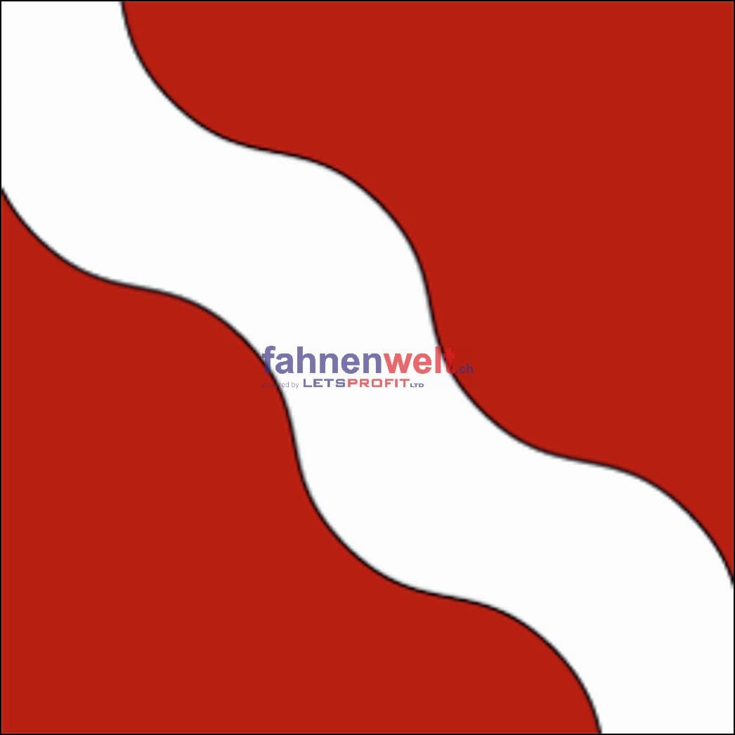 Fahne Gemeinde 9214 Kradolf Ehemalige Gemeinde (TG) | 30 x 30 cm und Gr&ouml;sser - Bild 1
