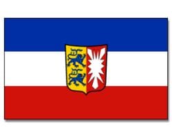 Schleswig-Holstein Hissfahne gedruckt quer | 90 x 150 cm - Bild 1