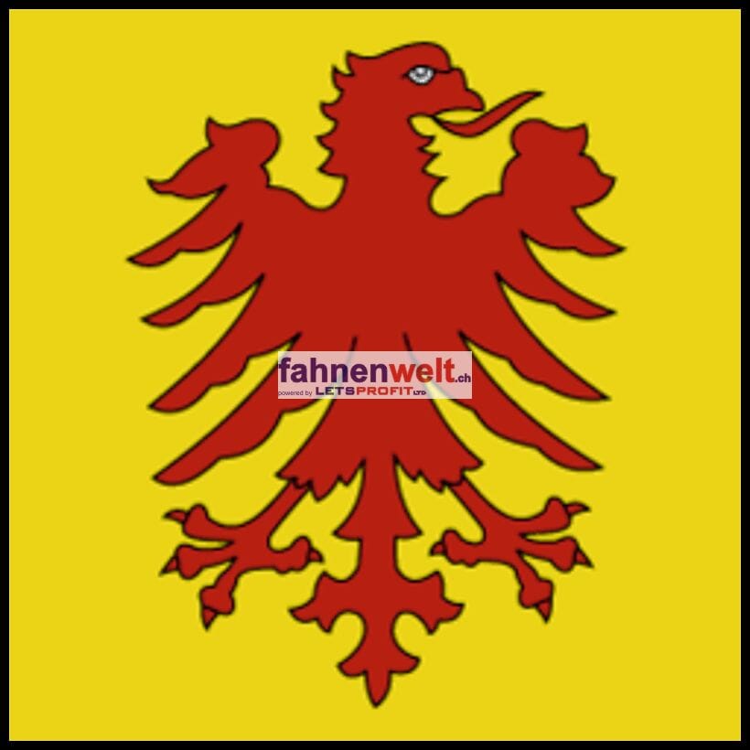 Fahne Gemeinde 2923 Courtemaich Ehemalige Gemeinde (JU) | 30 x 30 cm und Gr&ouml;sser - Bild 1