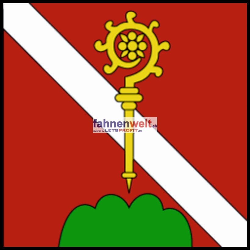 Fahne Gemeinde 1652 Villarbeney Ehemalige Gemeinde (FR) | 30 x 30 cm und Gr&ouml;sser - Bild 1