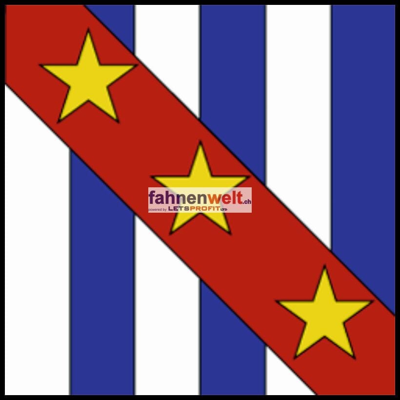 Fahne Gemeinde 1485 Nuvilly (FR) | 30 x 30 cm und Gr&ouml;sser - Bild 1