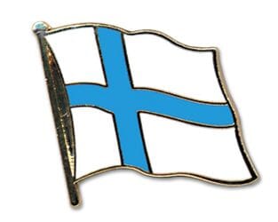 Flaggen Pin Finnland geschwungen | ca. 20 mm - Bild 1