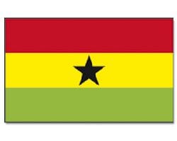 Ghana Hissfahne gedruckt im Querformat | 90 x 150 cm - Bild 1