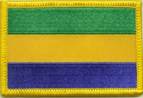 Patch Sticker zum aufb&uuml;geln Gabun | 5.5 x 9 cm - Bild 1