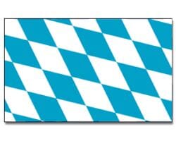 Bayern Rauten Fahne / Flagge am Stab | 30 x 45 cm - Bild 1