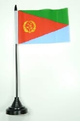 Eritrea Tisch-Fahne mit Fuss | 10 x 15 cm - Bild 1