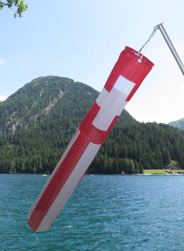 Windsack Schweiz | ca. &Oslash; 18 cm x 150 / 165 cm - Bild 1