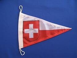 Schweizer CH Wimpel mit Wappen | 20 x 30 cm - Bild 1