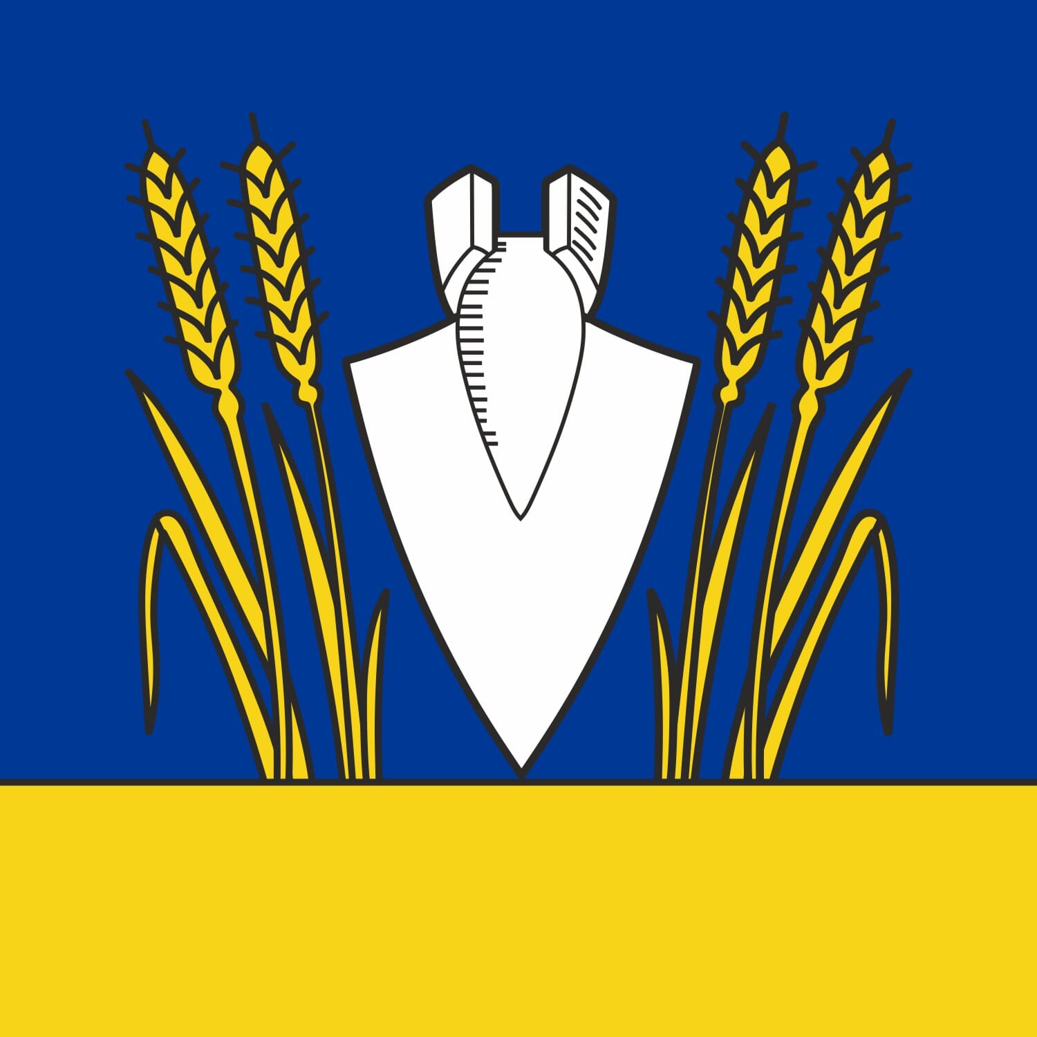 Fahne Gemeinde 8236 B&uuml;ttenhardt (SH) | 30 x 30 cm und Gr&ouml;sser - Bild 1