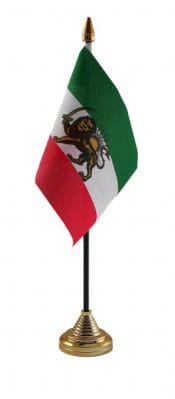 Iran Staatsflagge 1964 - 1979 Persien Tisch-Fahne gedruckt | 10 x 15 cm - Bild 1