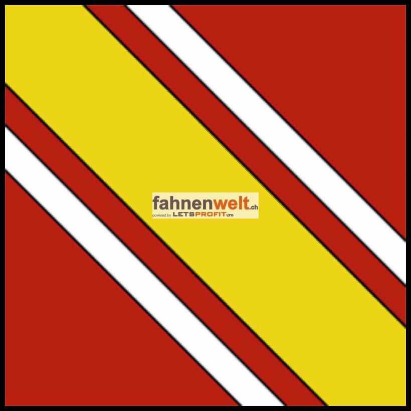 Fahne Gemeinde 1681 Billens Ehemalige Gemeinde (FR) | 30 x 30 cm und Gr&ouml;sser - Bild 1