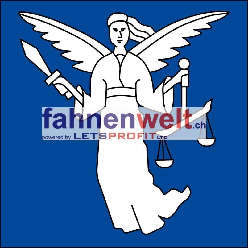 Fahne Gemeinde 4515 Oberdorf (SO) | 30 x 30 cm und Gr&ouml;sser - Bild 1