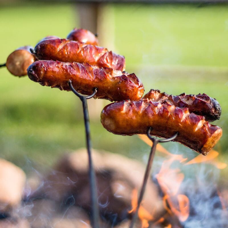 Wurst- / Grillgabel mit Holzgriff | 18.5 - 81 cm lang - Bild 4