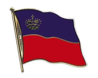 Flaggen Pin Liechtenstein geschwungen | ca. 20 mm - Bild 1