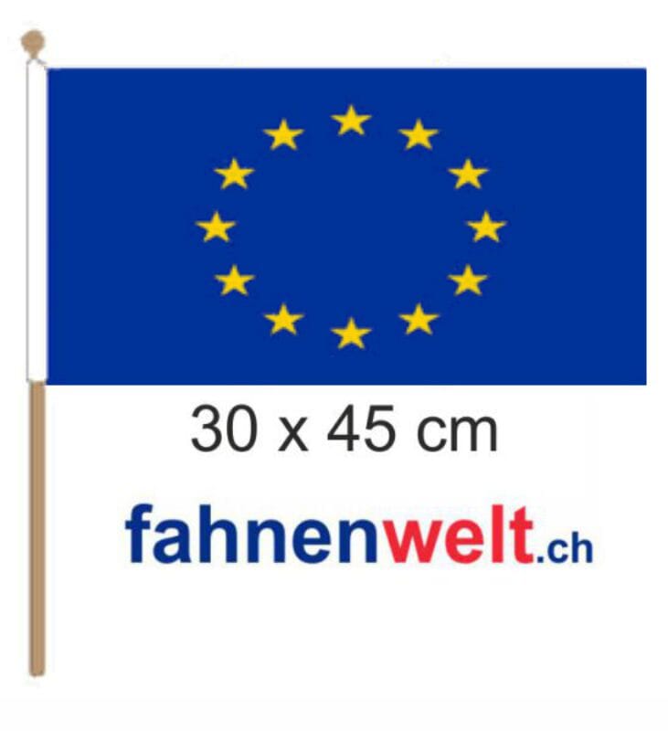 Europa Fahne / Flagge am Stab | 30 x 45 cm - Bild 1