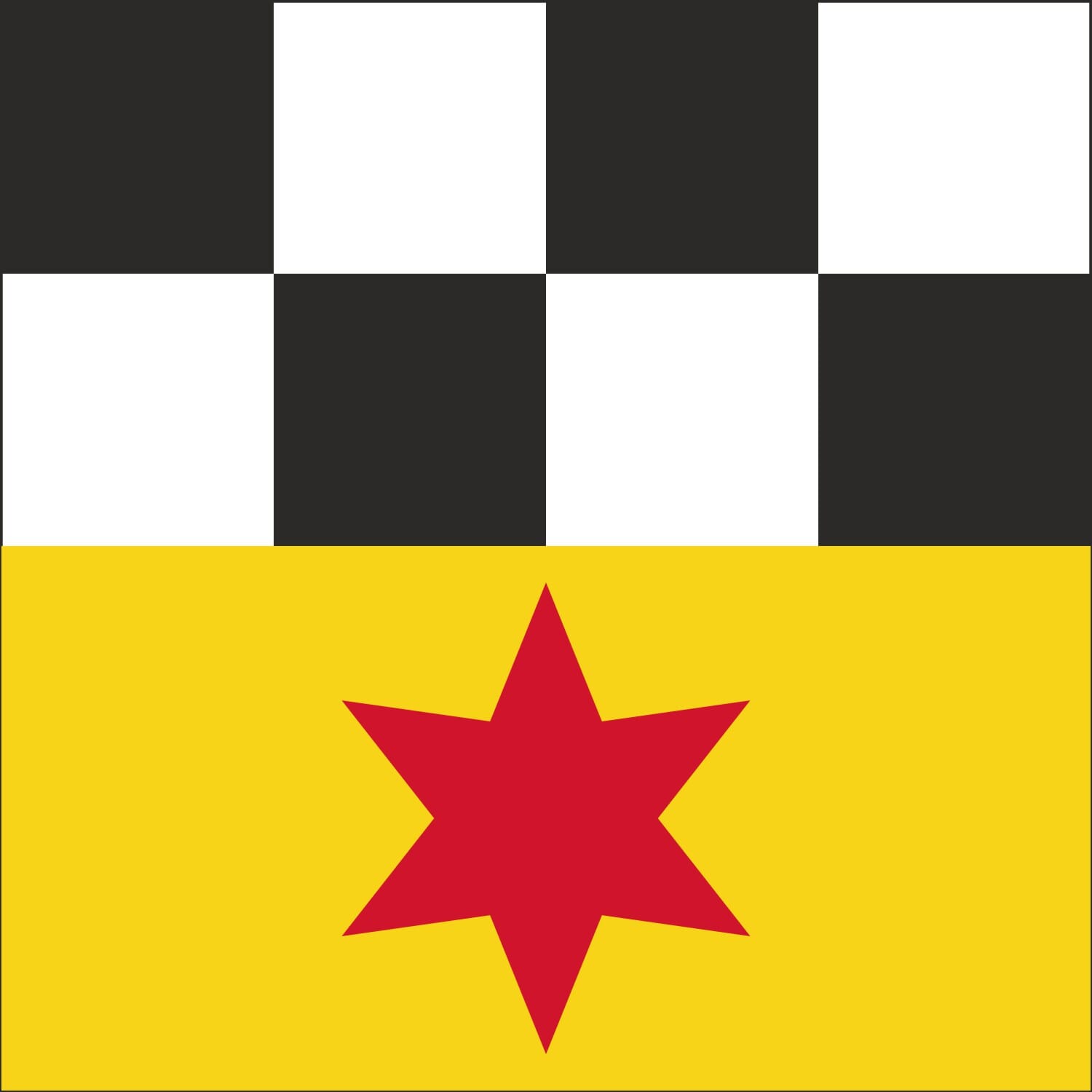 Fahne Gemeinde 8604 Volketswil (ZH) | 30 x 30 cm und Gr&ouml;sser - Bild 1