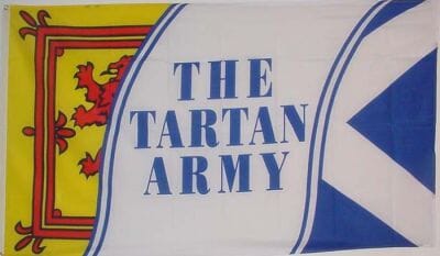 Tartan Army Fahne gedruckt | 90 x 150 cm - Bild 1