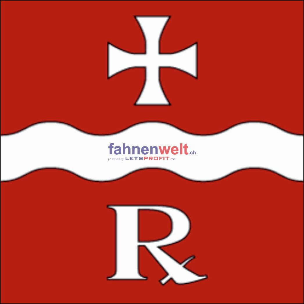 Fahne Bezirk Riviera (TI) | 30 x 30 cm und Gr&ouml;sser - Bild 1