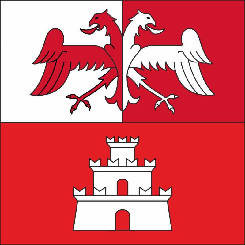 Fahne Gemeinde 6578 Caviano Ehemalige Gemeinde (TI) | 30 x 30 cm und Gr&ouml;sser - Bild 1