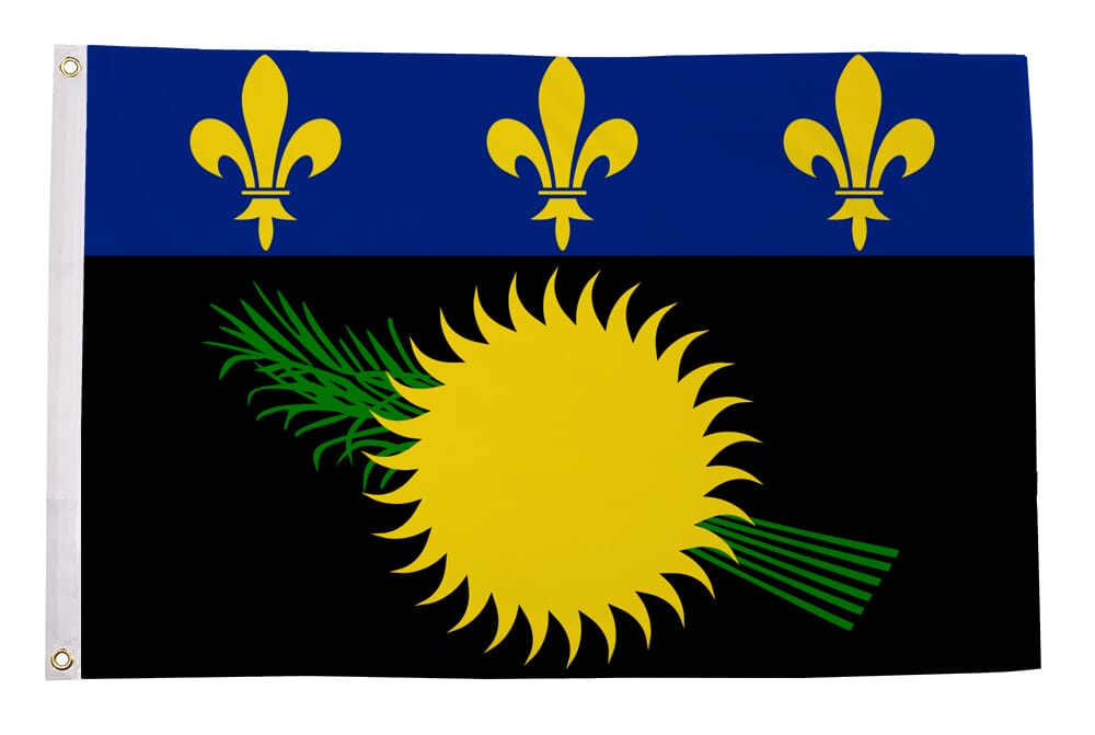 Guadeloupe Fahne gedruckt | 90 x 150 cm - Bild 1