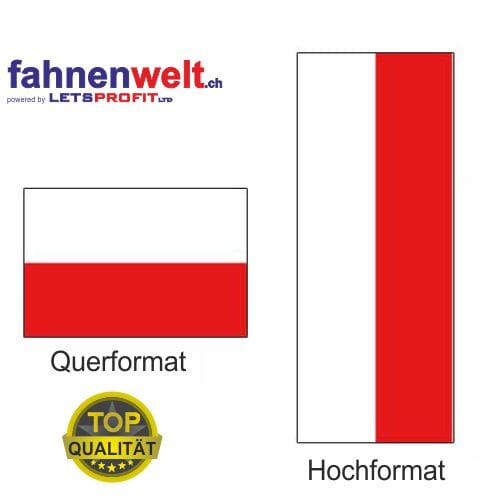 Polen Fahne aus Multi-Flag im Hoch- und Querformat | diverse Gr&ouml;ssen - Bild 1