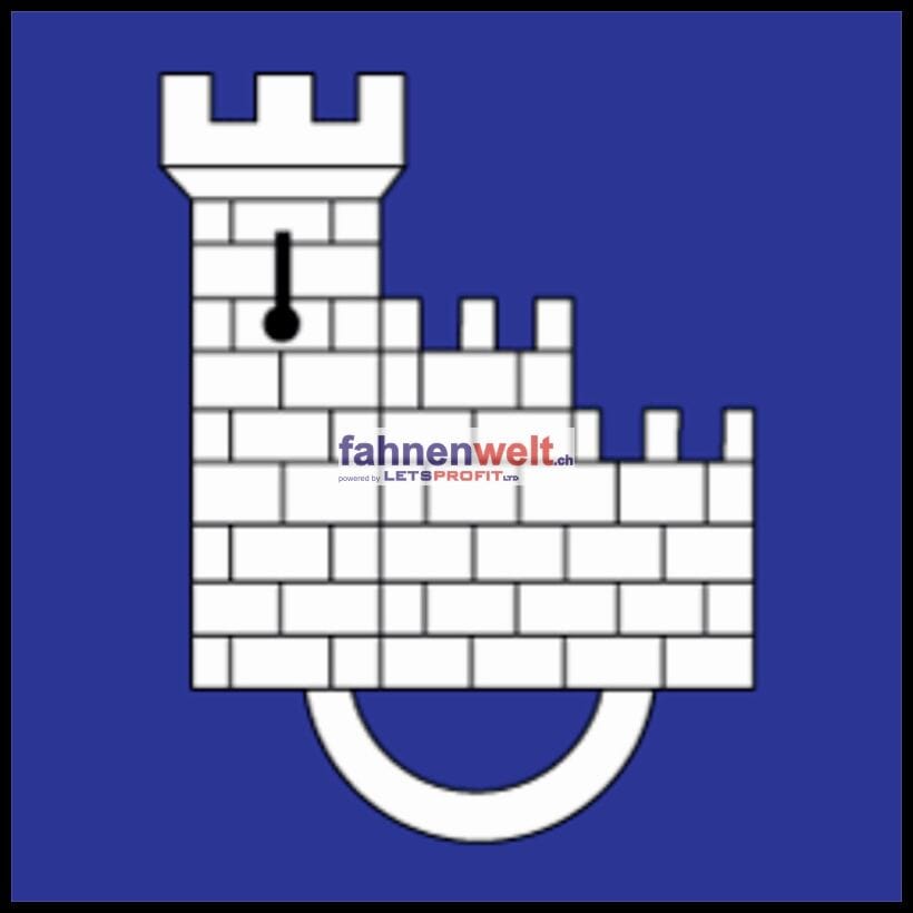 Fahne Bezirk Saane (FR) | 30 x 30 cm und Gr&ouml;sser - Bild 1