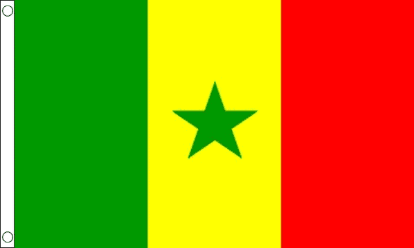 Senegal Fahne gedruckt | 150 x 225 cm - Bild 1