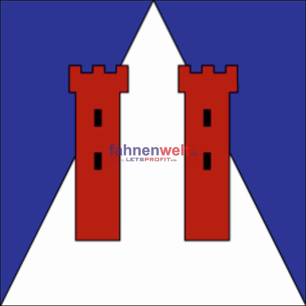 Fahne Gemeinde 6959 Cimadera Ehemalige Gemeinde (TI) | 30 x 30 cm und Gr&ouml;sser - Bild 1