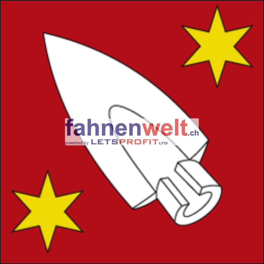 Fahne Gemeinde 3372 Wanzwil Ehemalige Gemeinde (BE) | 30 x 30 cm und Gr&ouml;sser - Bild 1