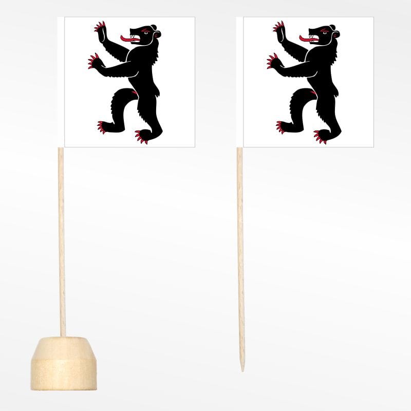 Mini- / Tischf&auml;hnchen Appenzell-Innerrhoden Pack &agrave; 10 St&uuml;ck | 55 x 55 mm - Bild 1