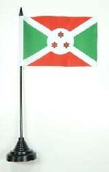 Burundi Tisch-Fahne mit Fuss | 10 x 15 cm - Bild 1
