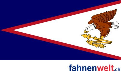 Amerikanisch Samoa Fahne gedruckt | 90 x 150 cm - Bild 1