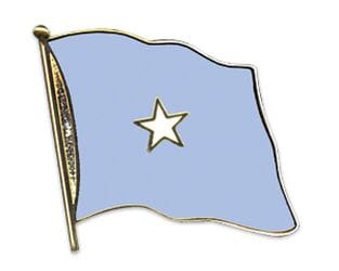 Flaggen Pin Somalia geschwungen | ca. 20 mm - Bild 1