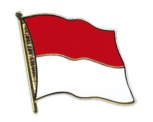 Flaggen Pin Indonesien geschwungen | ca. 20 mm - Bild 1