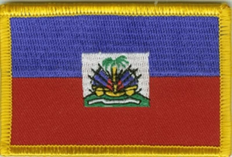 Patch Sticker zum aufb&uuml;geln Haiti | 5.5 x 9 cm - Bild 1