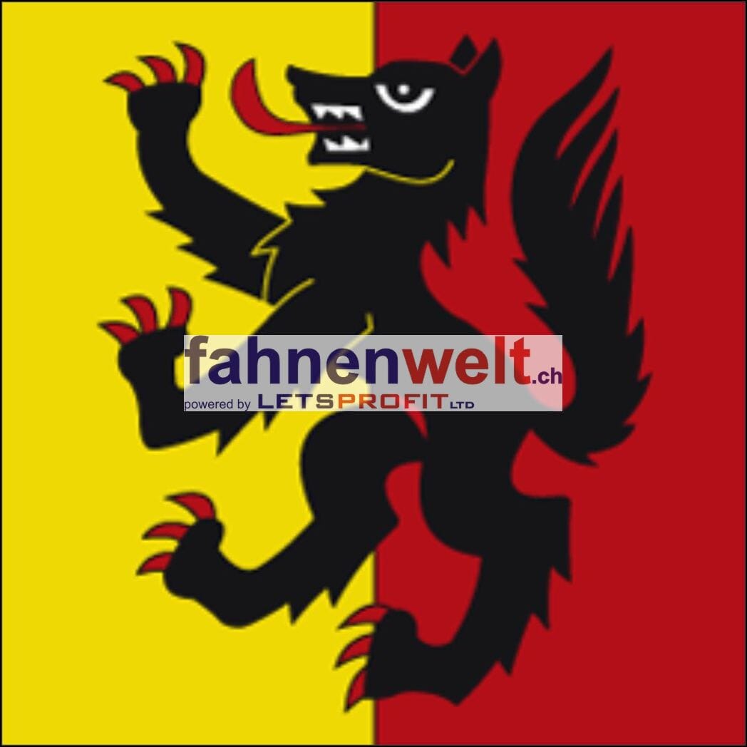 Fahne Gemeinde 2537 Vauffelin Ehemalige Gemeinde (BE) | 30 x 30 cm und Gr&ouml;sser - Bild 1