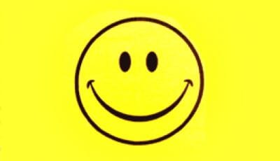 Smiley / Smilie Fahne gedruckt | 90 x 150 cm - Bild 1