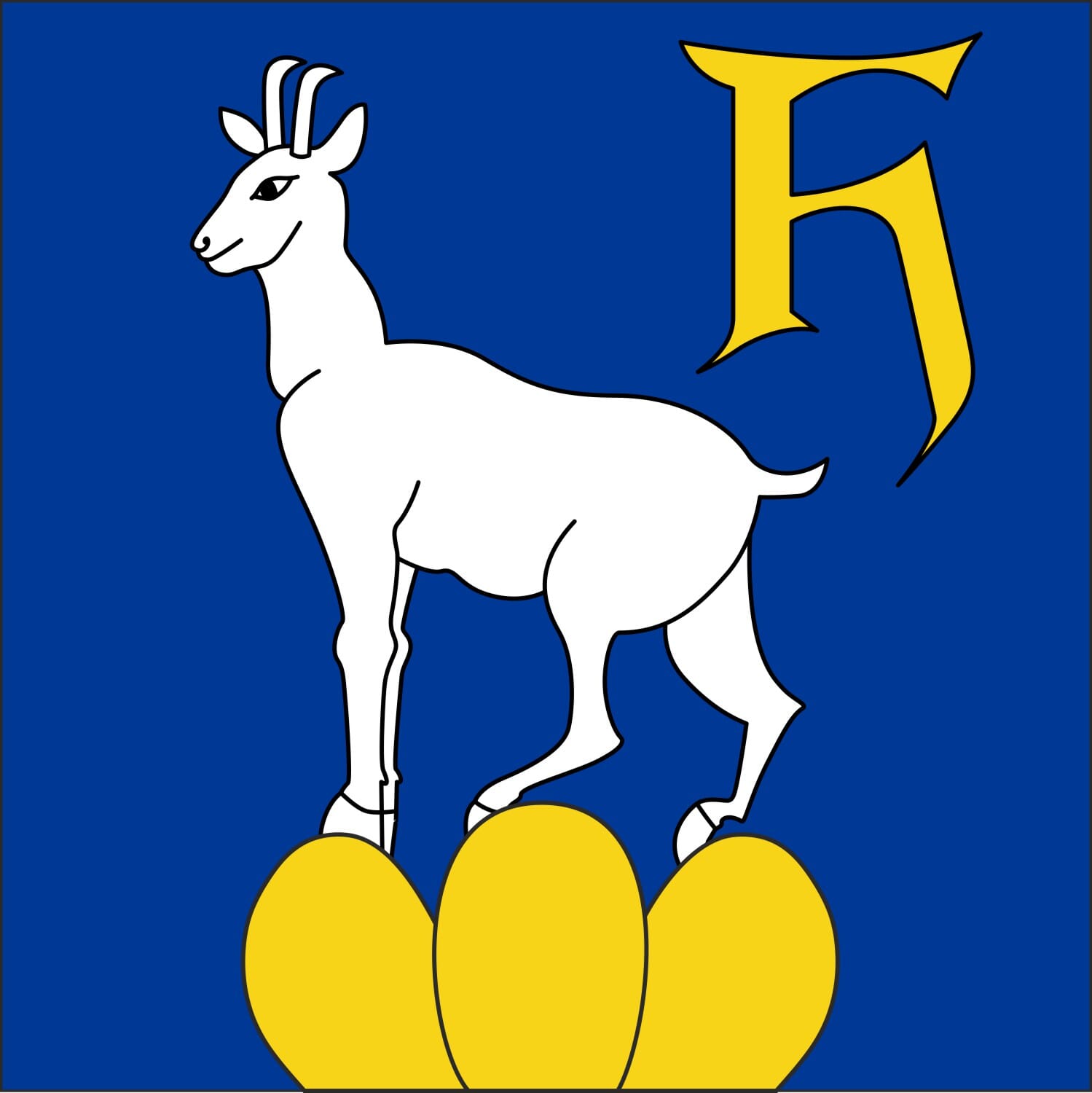 Fahne Gemeinde 6052 Hergiswil (NW) | 30 x 30 cm und Gr&ouml;sser - Bild 1