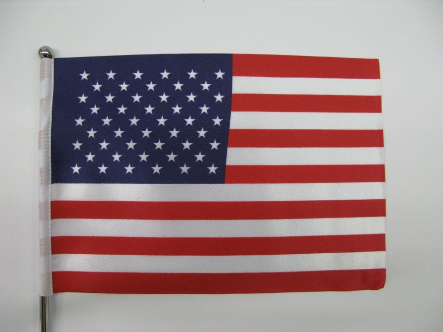 USA Tisch-Fahne DeLuxe ohne St&auml;nder | 15.5 x 24 cm - Bild 2