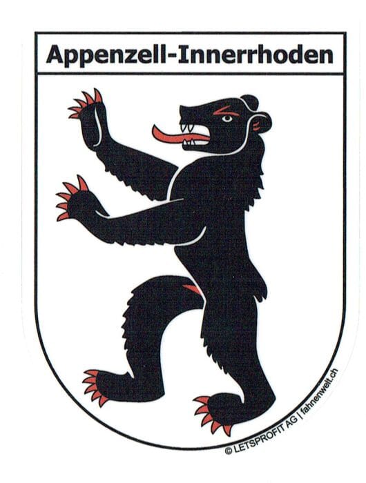 Wappen Appenzell-Innerrhoden Aufkleber AI | 6.5 x 8.5 cm - Bild 1