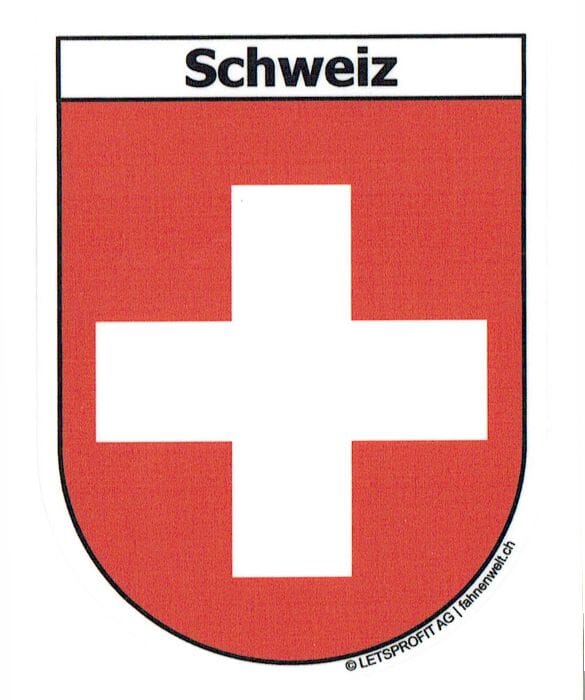 Wappen Schweiz Aufkleber CH | ca. 13.5 x 17.7 cm - Bild 1