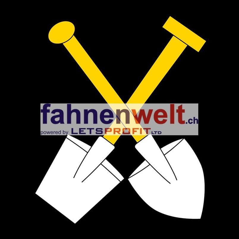 Fahne Gemeinde 3376 Graben (BE) | 30 x 30 cm und Gr&ouml;sser - Bild 1