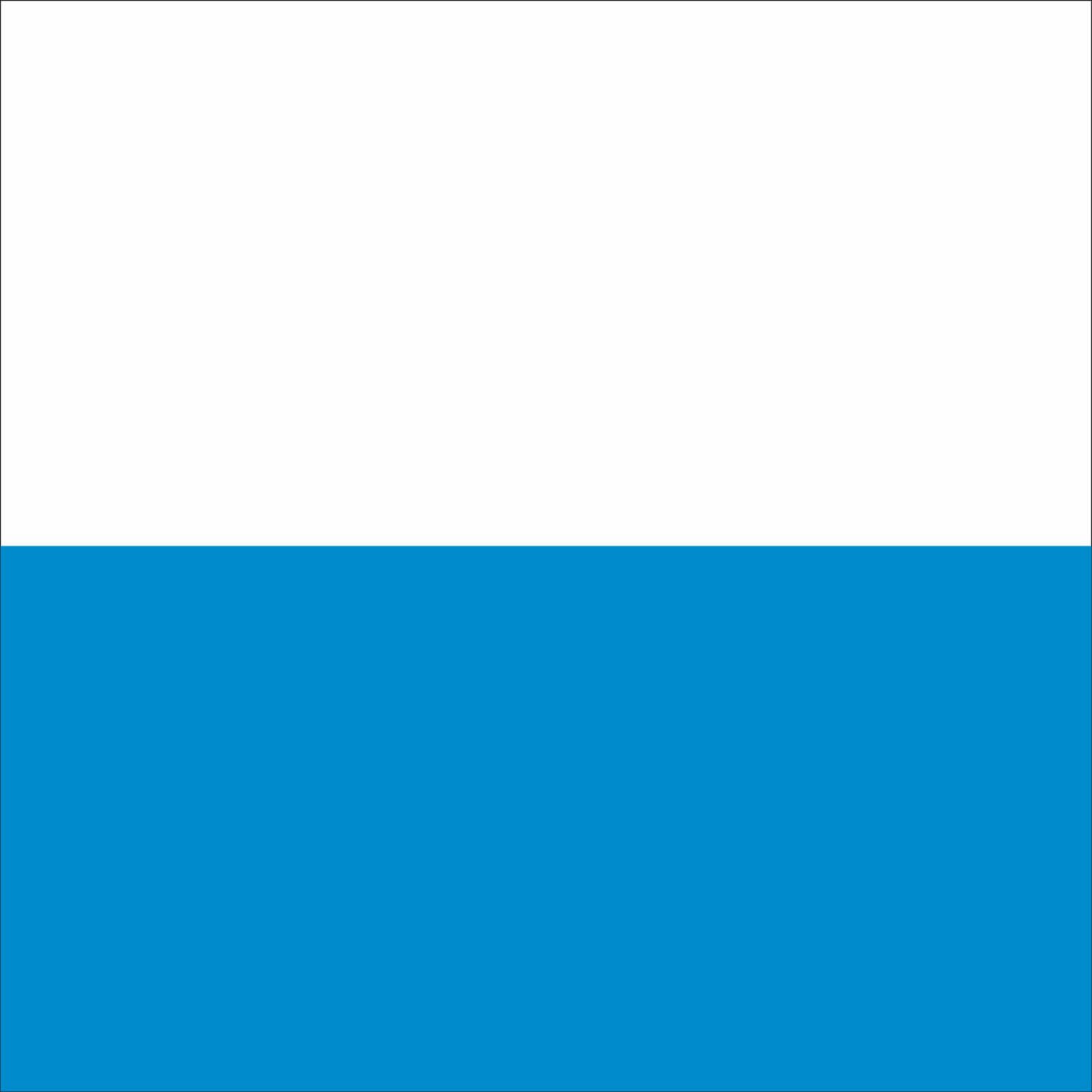 Fahne Gemeinde 6000 Luzern (LU) helles blau | 30 x 30 cm und Gr&ouml;sser - Bild 1