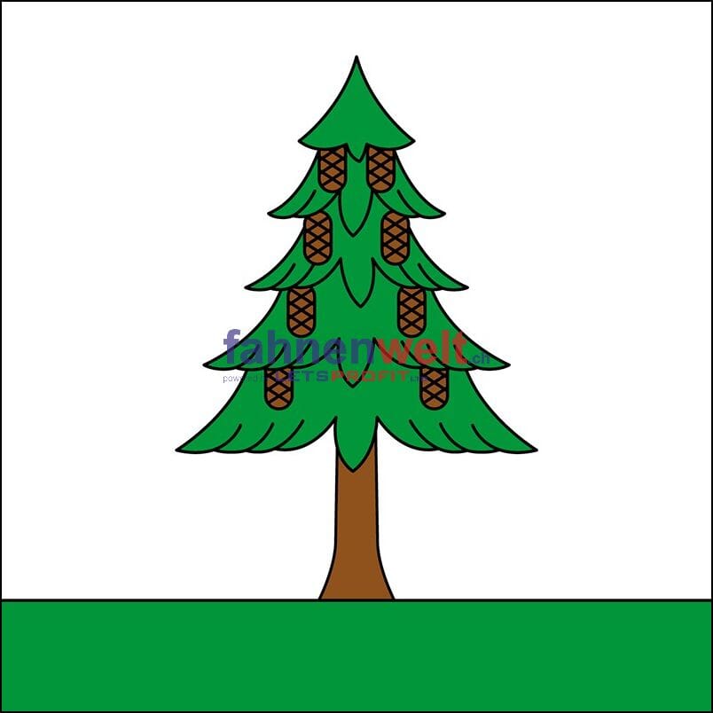 Fahne Gemeinde 6930 Bedano (TI) | 30 x 30 cm und Gr&ouml;sser - Bild 1